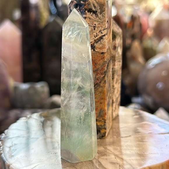 3 Points! Rhyolite. Crazy Lace Agate. Green Fluorite. - Picture 7 of 9